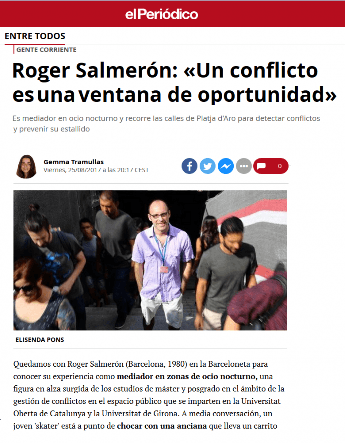 Entrevista a Roger Salmerón, Mediació Nocturna