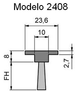 cepillo-burlete-flexible-2408 para ranuras y perfiles