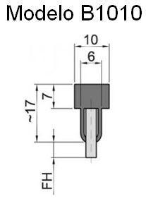 cepillo-burlete-flexible-B1010 burbuja 