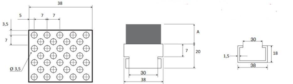 cepillo Listón para guía modelo 28 Listón para guía modelo 28