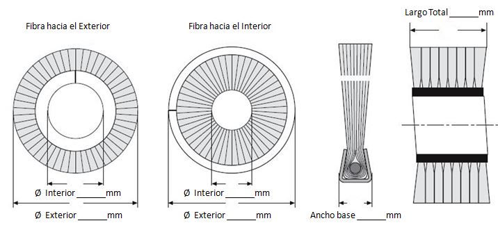 plano cepillo espiral lomo metalico