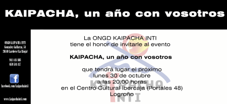 kaipacha, kaipacha inti, rendimiento de cuentas, ongd, congdcar