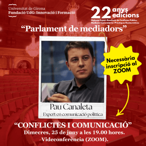 Cartell Pau Canaleta Parlament de Mediadors