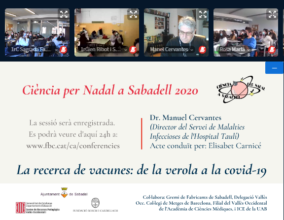 Ciència per Nadal a Sabadell. Desembre 2020