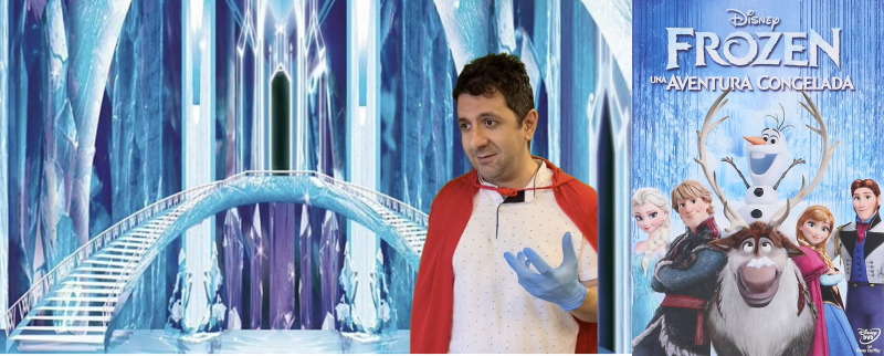 Imagen del vídeo del UEN y cartel de Frozen Imagen del vídeo del UEN y cartel de Frozen