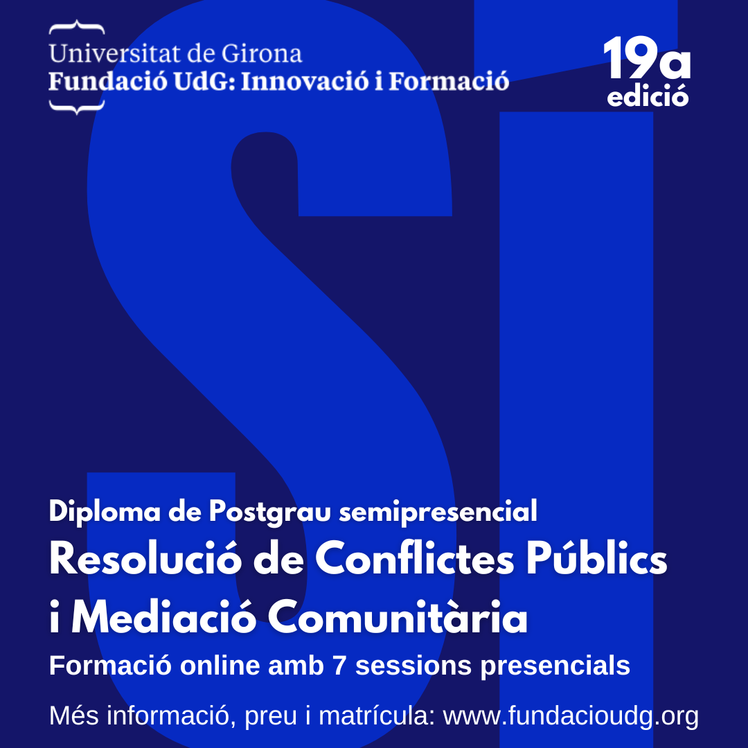 Cartells Postgrau Resolucio de Conflictes i Mediacio UdG 2022